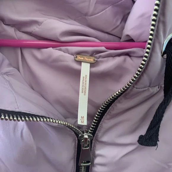 Free People Lavender Puffer Jacket - Picture 2 of 3